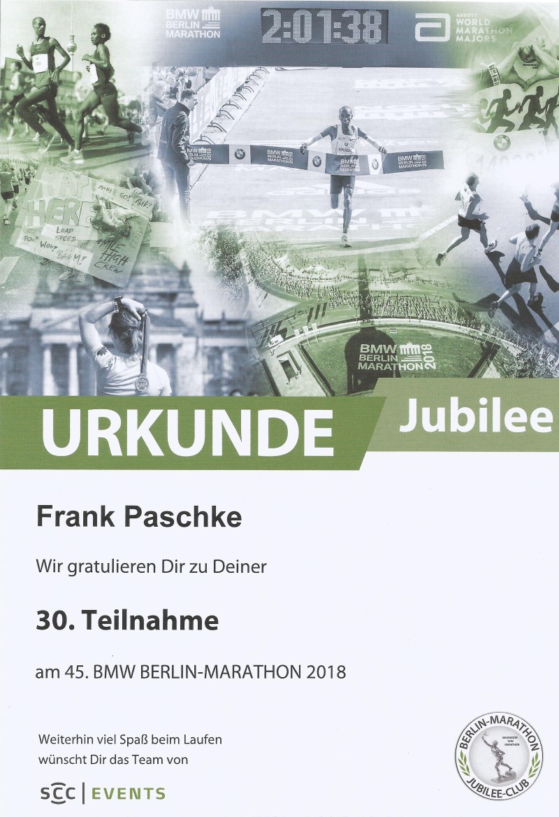 30 x Berlin-Marathon